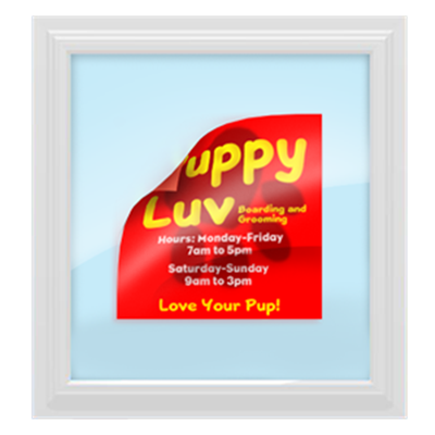 Adhesivos para ventanas - ovalados