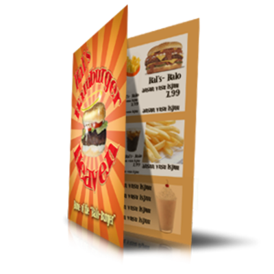 Menús para llevar 21 x 29,7 cm